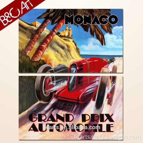 Popular decorative cartoon wall painting of car